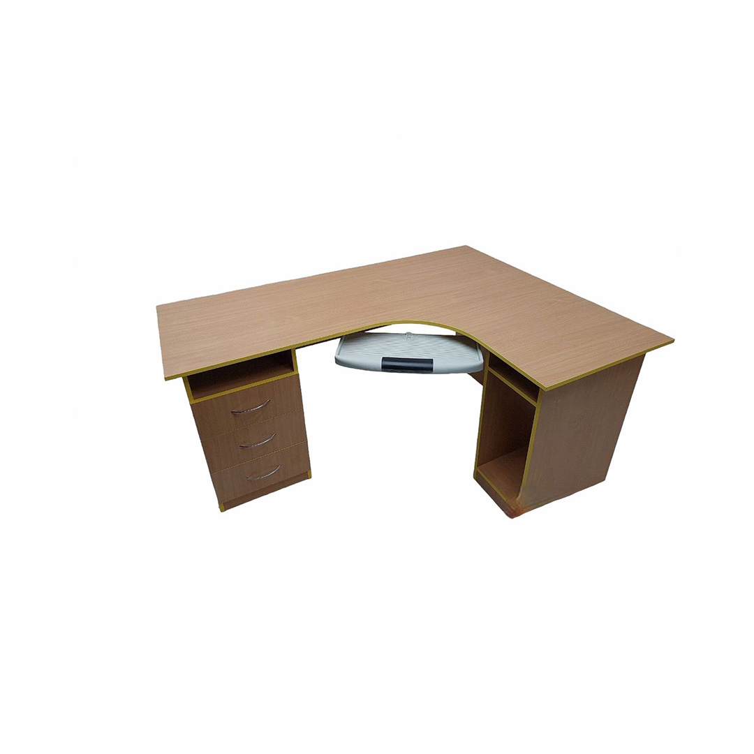 Стіл комп'ютерний кутовий РОЗКОМ, з місцем під системний блок та висувною клавіатурою, розмір 1650х1216х750 мм.